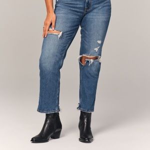 Abercrombie & Fitch Ultra High Rise Ankle Straight Jeans Size 36 short
